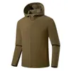 Chaqueta deportiva versátil de moda para exteriores para hombre y mujer, sudadera con capucha de caparazón blando para pareja 69-532AB