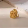 Anillo Abierto Minimalista de Acero Inoxidable con un Diseño Único y Sofisticado, Joyería de Pareja Moderna y Genial