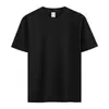 Camiseta de Manga Corta Regular de Algodón Puro de Peso Pesado Personalizada para Hombre 260g Algodón Puro Verano Color Sólido Cuello Redondo Manga Media Talla Extra