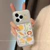 Adequado para Capa de Celular Huawei Pura90Pro, Proteção de Borda Completa, Anti-Queda, P80Pro+, Divertido e Fofo Desenho Animado Graffiti Frutas e Legumes