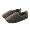 Estilo japonês inverno simples casa interior piso de madeira impermeável antiderrapante mudo masculino e feminino casal bolsa com chinelos de algodão espesso