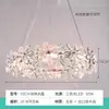 Lustre de Cristal Minimalista Luxuoso em Forma de Galho para Sala de Jantar de Villa, Escada Única, Mesa de Ilha de Alto Padrão, Luminária Nova de Formato Irregular