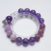 [Cielo Estrellado Degradado] Pulsera de Amatista Natural para Mujer La Más Fácil de Combinar Cristal de Torre Púrpura Nuevo Rosa Moda para Abuela Pulsera Venta al por Mayor