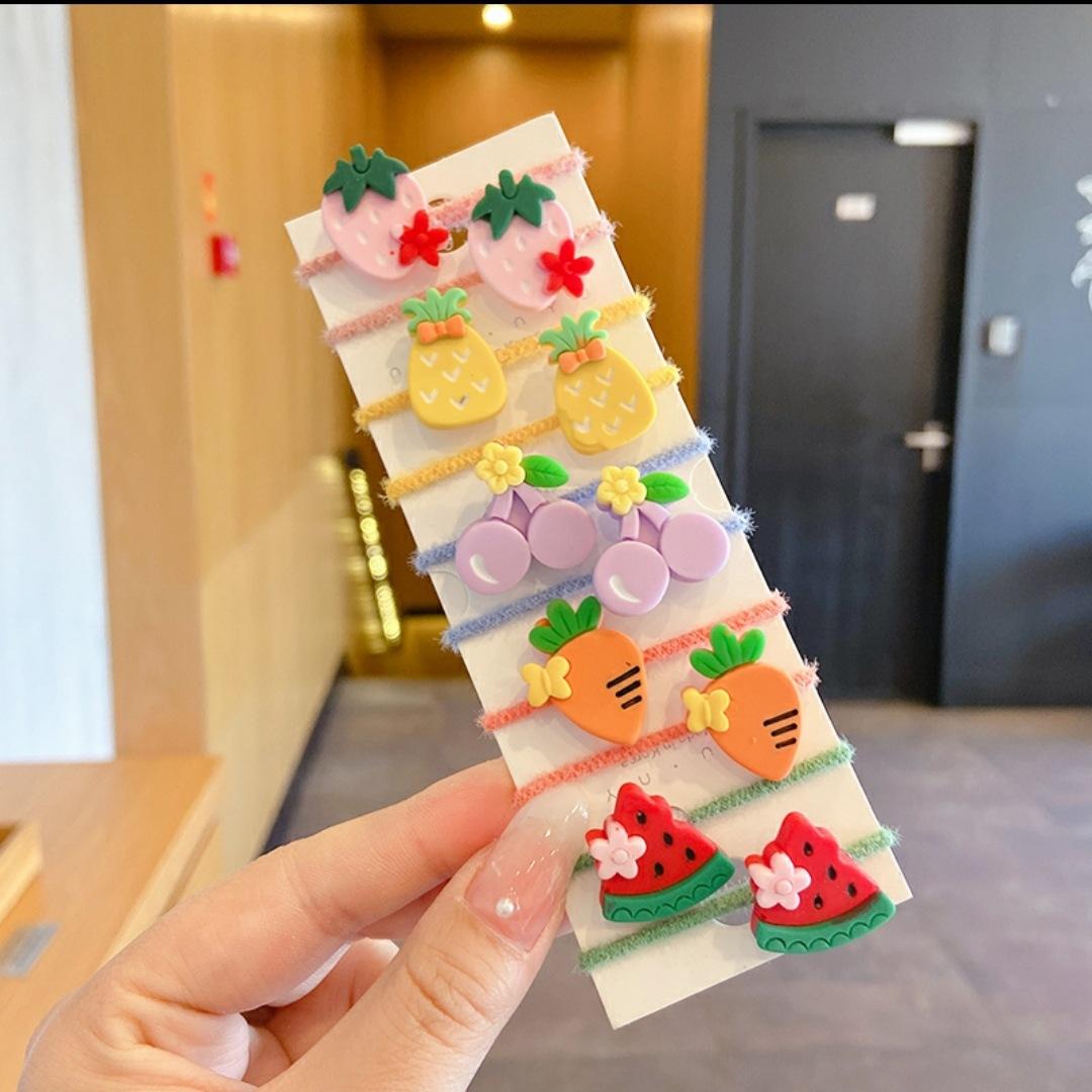 毛绒拇指圈卡通皮筋