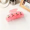 Nuevo Clip de Garra para Cabello Fresco de Cereza Dulce Año Nuevo Juguetón Suave Recogido en la Parte Posterior de la Cabeza Clip de Tiburón Accesorios para el Cabello de Mujer Venta al por Mayor