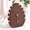 Suporte de Exposição para Joias Madeira de Nogueira com Grão Retrô Suporte para Brincos Brincos Colares Enfeites Suporte Acessórios para Joias Suporte para Pulseiras Prateleira de Armazenamento