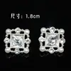 Botón cuadrado de perla de diamante de aleación, bricolaje, costura a mano, accesorios de ropa de pierna alta, suéter, abrigo, estilo pequeño y fragante