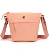 Bolsa para Teléfono Móvil Bolso Cruzado para Mujer Simple Sentido de Alta Gama Moda de Nicho Versátil Nuevo Bolso Cubo de Nailon Bolso de Hombro para Mujer