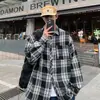 2026 Camisa Xadrez Casual Retrô High Street Americana Estilo Masculino e Feminino Cardigan Versátil Estilo College Tendência Camisa de Manga Longa