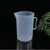 Taza medidora de plástico PP engrosada para uso en enseñanza y laboratorio, Taza medidora graduada con asa, Vaso de precipitados, Taza medidora para té de leche, Taza medidora