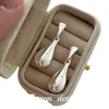 Joyería de Plata Estilo Minimalista de la Industria Pesada Coreana Plata de Ley S925 Pendientes Sencillos de Doble Capa con Forma de Gota de Agua Diseño de Nicho de Alta Gama