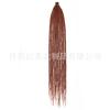 Peluca africana negra de reggae de trenzas sucias para mujer de 24 pulgadas monocolor multicolor degradada trenzas dreadlock hai