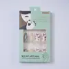 24 Piezas de Uñas Postizas Largas con Líneas en Contraste y Estampado de Leopardo, Uñas Postizas, Producto Terminado, Uñas Postizas Portátiles Desmontables, Mayoreo