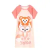 Camisón para Mujer Verano 2025 Nuevo Camisón de Largo Medio Ropa para el Hogar Pijama de Estudiante de Dibujos Animados Estilo Coreano para Vestir