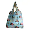 En Stock Bolso de Almacenamiento de Tela Oxford Encriptada Ecológico Portátil Plegable Bolsa de Compras para Supermercado Bolso Tote para Mujer Bolso de Mano para Regalo