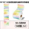 Papel Térmico de Etiqueta de Colores Transfronterizo Detong P1/P2 Venta al por Mayor de Puntos Papel Térmico para Empaque de Regalo Decorativo Cosmético
