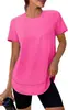 Comercio Exterior Transfronterizo Europeo y Americano 2026 Camiseta Versátil de Color Sólido para Mujer Verano Estilo Casual Holgada Moda Manga Corta En Stock