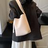 25 Bolso Grande de Axila Nuevo de Moda Elegante para Mujer Trabajo Viajero Cuero Suave Gran Capacidad Cubo Bolso de Hombro