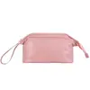 Bolso de Maquillaje Nuevo de Moda con Doble Cremallera de PU, Neceser Portátil, Bolsa de Almacenamiento de Cosméticos de Viaje