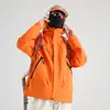 Espantalho Suzaku Jaqueta Vermelha Feminina 2025 Nova Primavera e Outono Terno Três em Um para Viagem e Montanhismo Jaqueta Impermeável