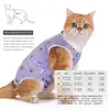 Ropa de esterilización para gatos más vendida transfronteriza, ropa postoperatoria anti-lameduras cómoda y transpirable, ropa para destete de gatas, venta al por mayor de ropa de esterilización para mascotas