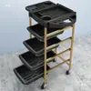 Carro de Peluquería para Permanente y Tintes Gabinete de Almacenamiento Carrito para Varillas de Peluquería Estante de Almacenamiento para Peluqueros Gabinete de Herramientas Barbería Peluquería