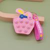 Monedero de silicona transfronterizo con prensa de descompresión, bolsa de almacenamiento de donuts de dibujos animados, mini bolso portátil lindo, suministro de fábrica