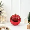 Decoraciones Navideñas Transfronterizas Bolas de Calabaza Electroplateadas de 12 cm Arreglo de Escena de Fiesta Adornos Colgantes Bolas Colgantes Bolas de Plástico