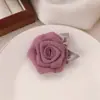 Presilha de Cabelo de Renda Flor Doce Super Fada Personalizada Versátil Presilha de Cabelo Rosa Presilha para Franja Lateral Sentido Avançado Acessórios de Cabelo de Nicho