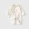 Ropa para bebé, colección primavera y otoño, mamelucos de algodón puro, atuendos elegantes para recién nacidos, mamelucos y trajes para gatear unisex para bebé