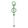 Novo diy frisado chaveiro gradiente cor pingente de metal cor pintura liga chaveiro frisado pingente