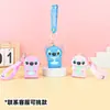 Bolsa de almacenamiento para auriculares de silicona con personaje Stitch para cruzar fronteras, llavero colgante, monedero infantil, llavero, personalización