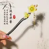Nuevo Pasador de Borla Antigua Estilo Chino, Pequeño Regalo para Fiestas en el Jardín, Accesorio para el Cabello Hanfu de Primavera y Verano, Pasador de Aleación Floral Estilo Chino