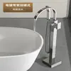 Fabricante Directo de Juego de Ducha de Cobre Puro Transfronterizo Suministro Directo Lavabo de Pedestal Ducha Grifo de Tina Vertical Frío y Caliente