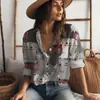 Camisas Nuevas para Mujer 2023 con Muchos Gatos Impresión Digital 3D Estilo Anime Lindo Tendencia de Moda Casual Japonés y Coreano