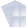 Porta-Cartas de Pokémon Recarga Anti-Queda Espesso Álbum de Cartas de Quatro Grades Página de Cartas de Nove Grades Porta-Cartas