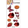 Pegatinas de Tatuaje de Cereza de Dibujos Animados Impermeables Femeninas de Larga Duración Estilo Ins Artificial Pegatinas de Tatuaje de Gama Alta Personalización