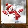 Divertidos Pegatinas Electroestáticas para Ventana de Muñeco de Nieve y Batalla de Bolas de Nieve, Sin Pegamento, No Dañan el Vidrio, Decoración de Ambiente Festivo para Ventana de Sala de Estar