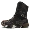 Botas Tácticas Camuflaje de Caña Alta Guapas Botas Militares Botas de Combate Exteriores 2025 Botas de Viaje para Senderismo Impermeables y Resistentes al Desgaste Una Pieza
