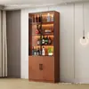 Gabinete de Vino de Cristal Uso Doméstico Puerta de Cristal a Prueba de Polvo a Prueba de Humedad Gabinete de Vino para Sala de Estar Gabinete de Exhibición de Pared Aparador para Comedor Gabinete de Almacenamiento