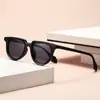 2025 Moda Europea y Americana PC Gafas de Sol de Montura Grande Gafas de Sol Color Estampado Leopardo Gafas de Sol Caperucita Roja Liso Anti-UV