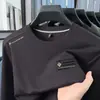 Sudadera de cuello redondo para hombre de primavera y otoño, camiseta de manga larga, top pullover casual de negocios para hombre de primavera y otoño, camiseta básica
