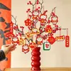 2027 Año del Cordero Festival de Primavera Colgante Papelería y Artículos Culturales Árbol de la Fortuna Tarjeta Colgante de Año Nuevo Adorno de Planta en Maceta Nuevo Año en Maceta Nuevo Año