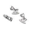 16X15X6Mm 2.9g Cruz Antigua de Plata Popular Transfronteriza Accesorios DIY Caballo Mecedora Cuentas de Agujero Grande