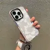 Capa de celular branca para iPhone 17, com pintura UV e impressão de alta definição de flor branca, mais vendida na Amazon, capas no atacado disponíveis para design personalizado