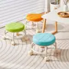 Atacado do Fabricante Banqueta com Rodinha Doméstica Roda Universal Banqueta com Costura Bonita Piso Giratório Baixa para Manicure Pedicure com Bebê Universal