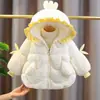 Chaqueta de Algodón para Niña Estilo Invierno Moda Acolchada con Forro Polar Grueso Cálida para Bebé Ropa de Algodón Chaqueta Acolchada de Algodón para Niños Ropa de Invierno para Niños Pequeños