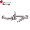 Tornillos Autorroscantes Autoperforantes de Acero Inoxidable 410 Negro de Cabeza Redonda M4.2M4.8 Zincado Negro Cabeza Pan Cruz Taladro Cola