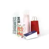 Bolsas de Papel Kraft, Bolsos, Té de Leche, Café, Bebidas, Bolsas Pequeñas de Regalo para el Día del Niño, Para Llevar, Horneado, Ropa, Impresión de Bolsas de Papel