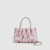 Bolso de hombro portátil tipo nube para mujer, nuevo bolso cruzado de PU con cadena plisada para fiesta de verano